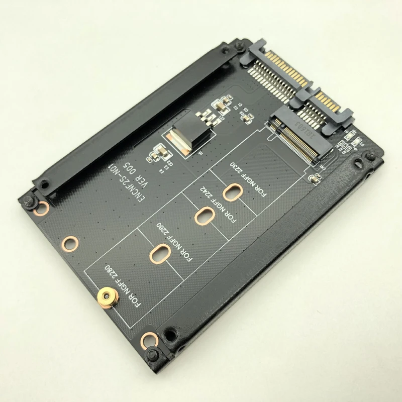 Металлический корпус B + M Key M.2 NGFF SSD до 2,5 SATA 6 ГБ/сек. адаптер с разъемом M2 адаптер NGFF W/5 винт M.2 SATA адаптер|Платы расширения|   | АлиЭкспресс