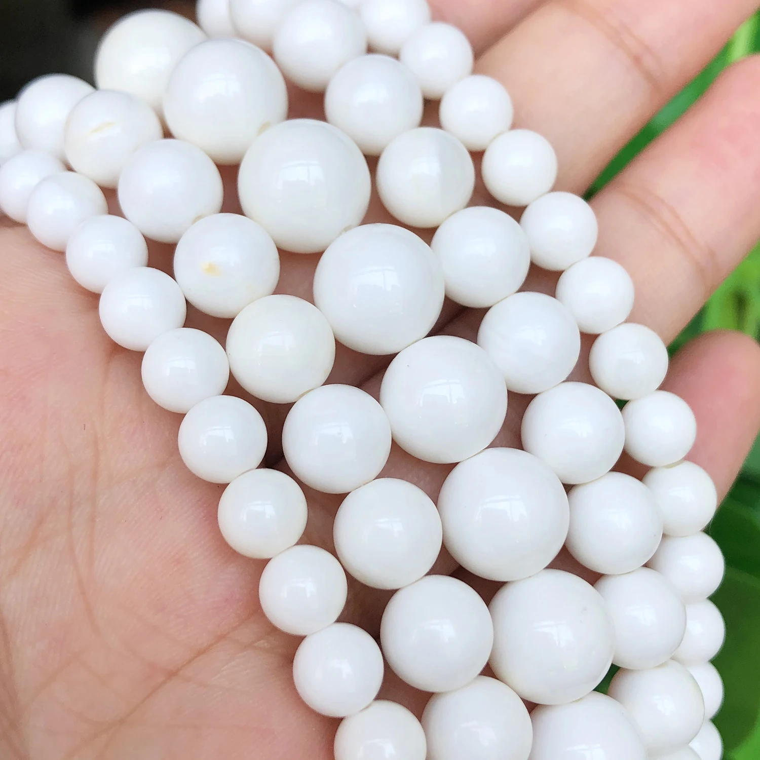 6/8/10/12mm Titanium Beads Ball for DIY Bracelet Necklace Buddha Beads Pendant 