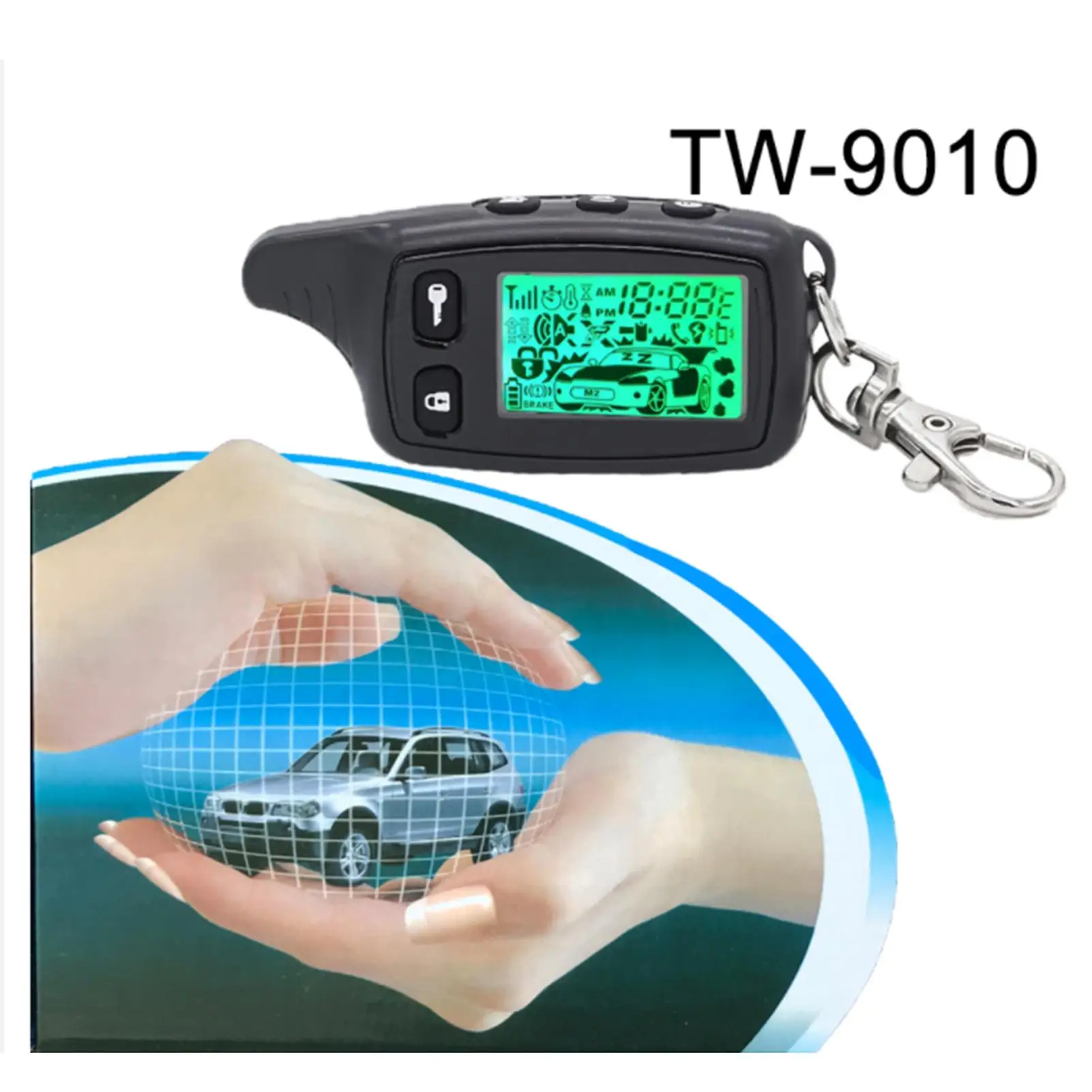 TW9010 Car Anti theft 2 way Alarm Remote Control Security System Kit
