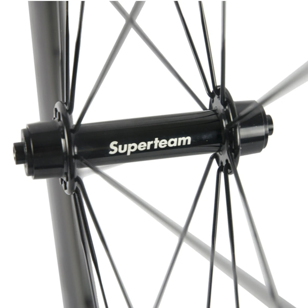 SUPERTEAM 700C 60 мм Углеродные колеса Сплав тормозная поверхность колесная пара дорожного велосипеда