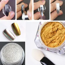 Nails Art Dip порошок для ногтей Блеск для ногтей голографический лак для маникюра сухой хромированный пигмент погружающийся порошок b400