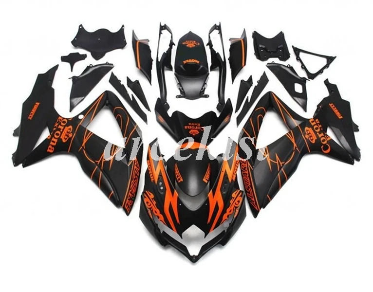 4 подарки ABS мотоцикл Полный обтекатели комплект подходит для Suzuki GSX-R 600 750 2006 2007 06 07 GSXR600 GSXR750 Пользовательские синий белый - Цвет: orange corona