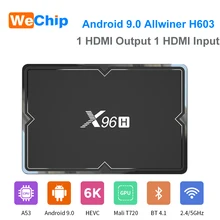 Android 9,0 tv BOX Allwiner H603 четырехъядерный медиаплеер 1 HDMI выход 1 HDM в Wifi 3 USB порт 4K HD телеприставка 4G умная коробка