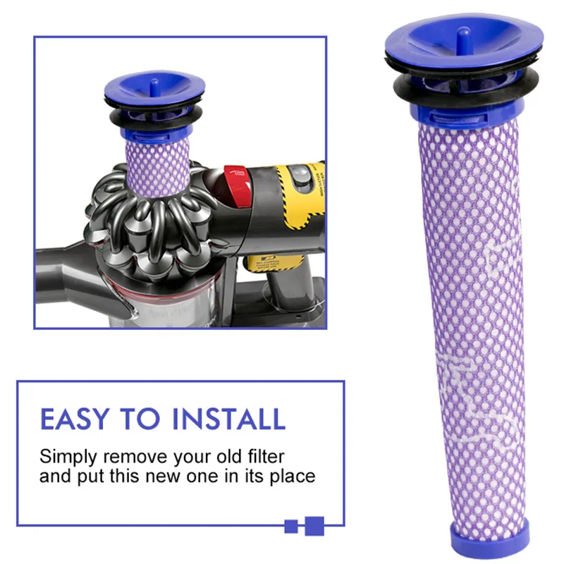 

for Dyson V6 DC74 DC58 DC59 DC61 DC62 Dust Collector Vacuum Cyclone Separation Filter Cartridge Vacuum Cleaner Parts 3Pcs