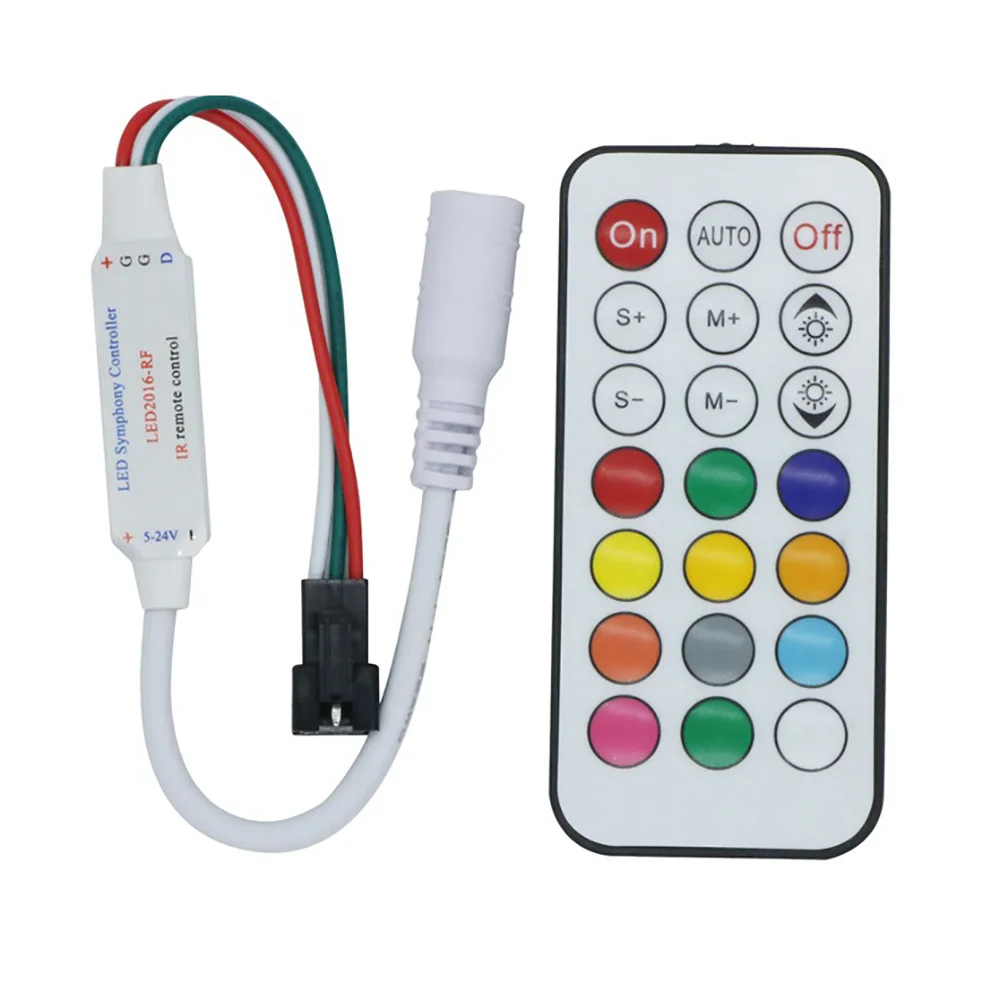 WS2811 WS2812B контроллер 14key 21Key пульт дистанционного управления ИК RF Беспроводной