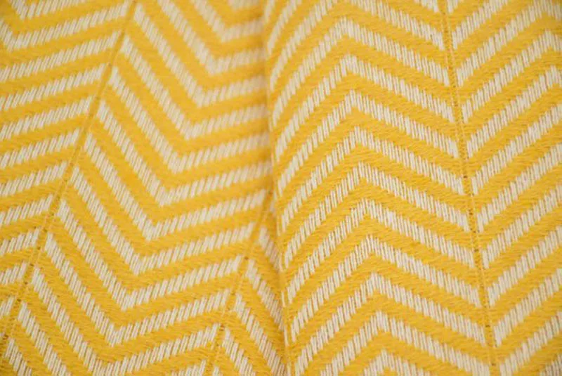 Ручное волнистое одеяло с кисточками, хлопковое желтое, серое, синее, Зеленое одеяло для детей и взрослых, 130x170 см
