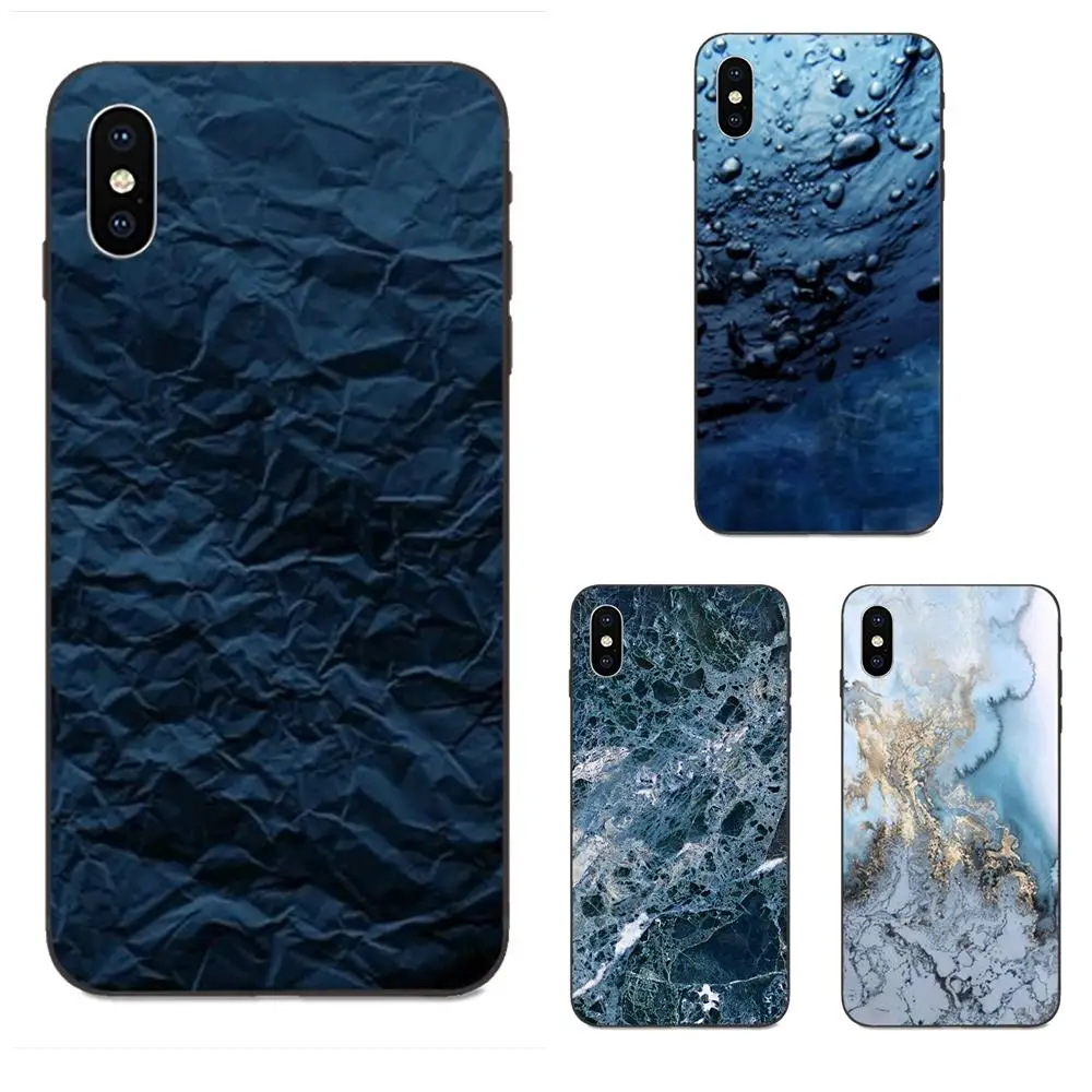 

Simple Dark Blue Marble Crack Print For Xiaomi Mi Mix Max Note 2 2S 3 5X 6 6X 8 9 9T SE A1 A2 A3 CC9e Lite Play Pro F1