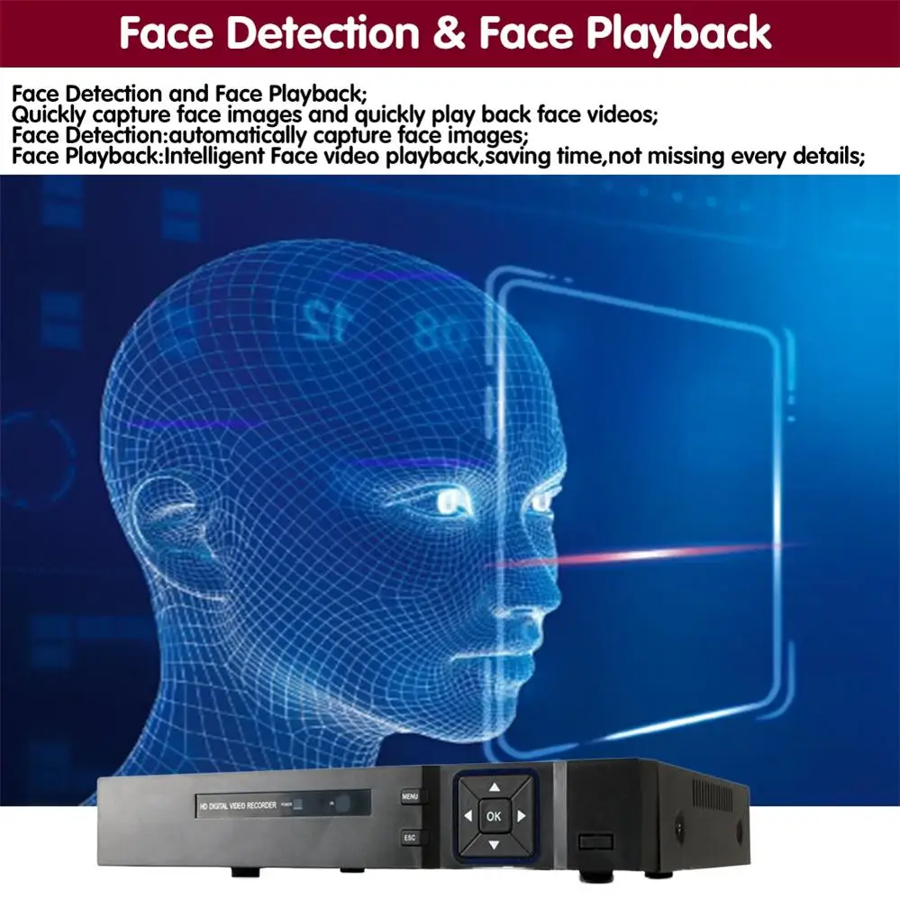 16 Channel AHD DVR 5MP 16CH AHD/CVI/TVI DVR 2592*1944 5MP CCTV Video Recorder Hybrid DVR NVR HVR 6 In 1 Alarm Security System