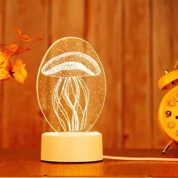 

LED Night Lights Novelty Illusion Night Lamp 3D Illusion Table Lamp For Home Decorative ARILUX 3D Plate LED Lamp Creative 3D