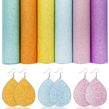 

David accessories 6pcs/set A5 15*21cm Synthetic Leather Fabric DIY Bag Bow Shoes Faux Leather Fabric For Sewing Leather,1Yc9251