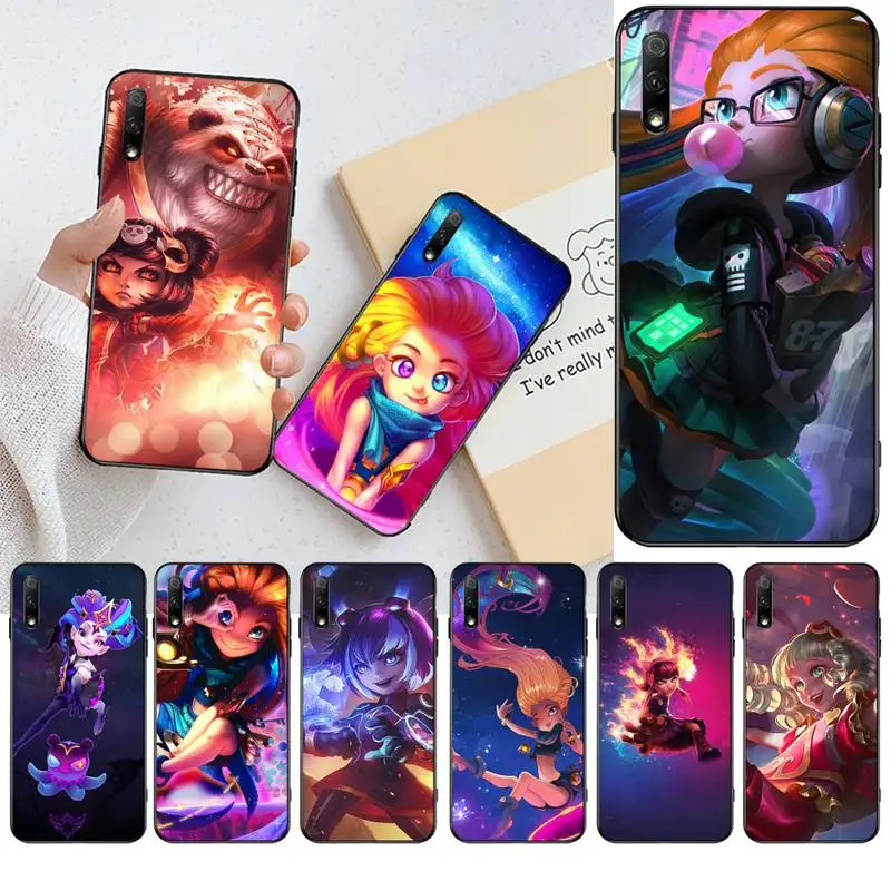 Мягкий чехол для телефона CUTEWANAN League of Legends Zoe Annie Black Huawei Honor 30 20 10 9 8 8x 8c v30 Lite view pro |