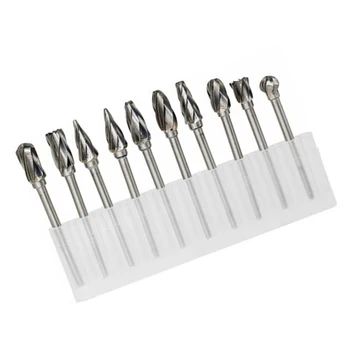 

10x Tungsten Carbide Burrs Single Aluma Cut Rotary Set Head Shank Grinder Bits