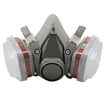 

Half Respirator Mask with Cotton Filter Reusable Face Masks Safety Mask Anti-virus Haze Dust-proof Gas Spray Painting Protection