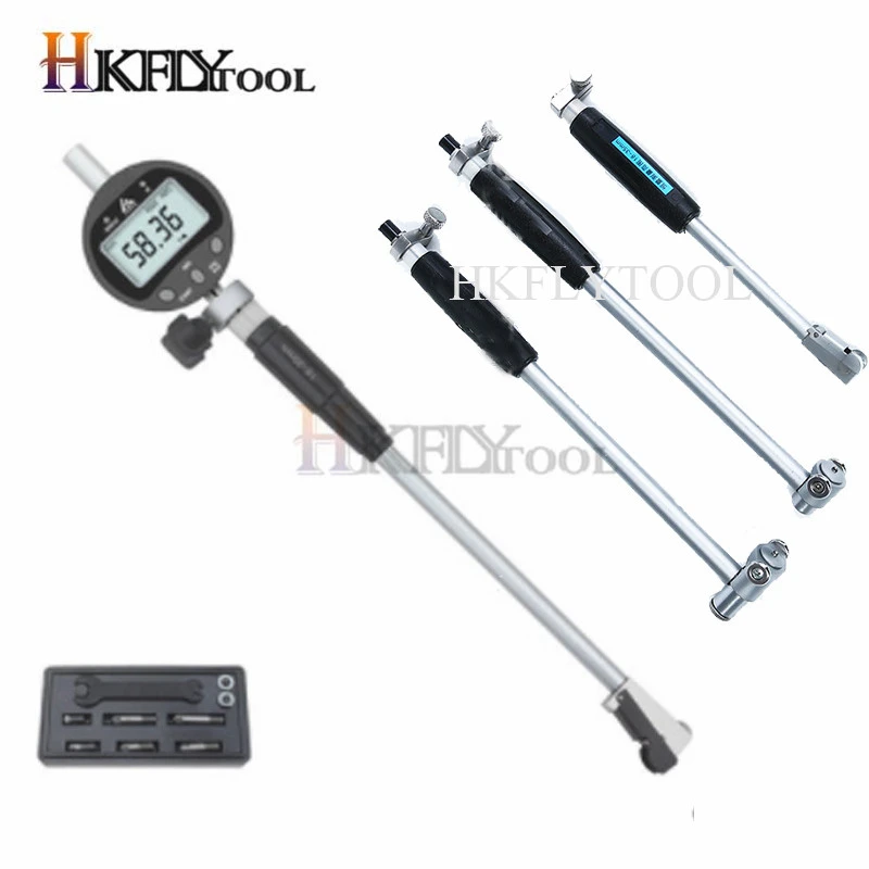 50160mm Inner Diameter Bore Gauge Measuring Rod + Probe Accessories 10mm Indicaotor Inner