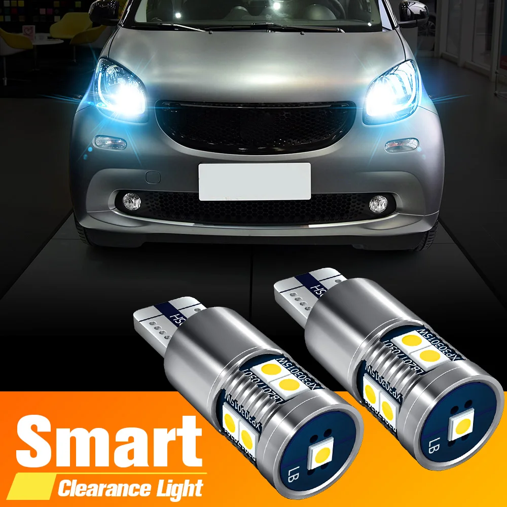 Светодиодная лампочка 2 шт. W5W T10 194 2825 Canbus для Smart Fortwo MK1 450 MK2 451 MK3 453 Four 454 452 |