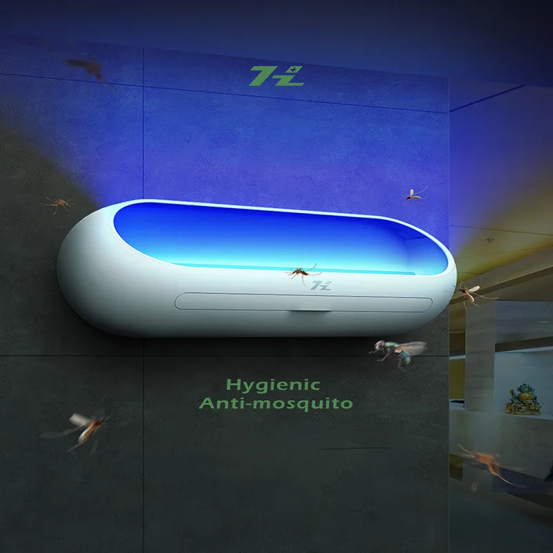 Wall Mount Electric Fly Trap Mosquito Killer Lamp LED Light Automatic Flycatcher Anti Fly Killer Insect