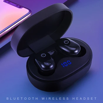

Wireless Bluetooth 5.0 Touch Sport Earphone Hifi Stereo Bass Noise Canceling Headphone LED Digital Display Headset With Mic