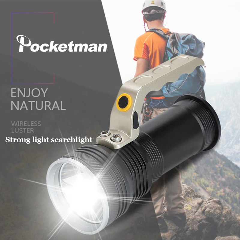 

High Power Portable Hand lamp DC Direct Charging LED Work Light Waterproof Searchlight Outdoor Emergency Light Flashlight Torch