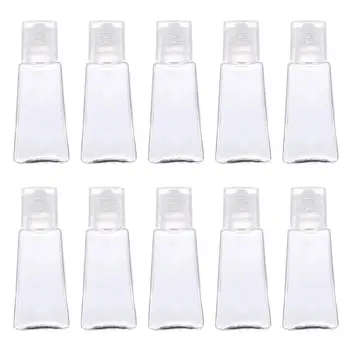 

Hand Sanitizer Bottles Refillable Transparent Trapezoidal Empty 30ml Gel Bottle Plastic Container for Travel Home