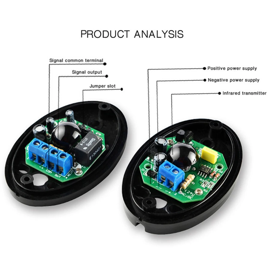 

External Positioning Alarm Detector Infrared Beam Sensor Barrier for Gates, Doors, Windows Protection Against Hacking System