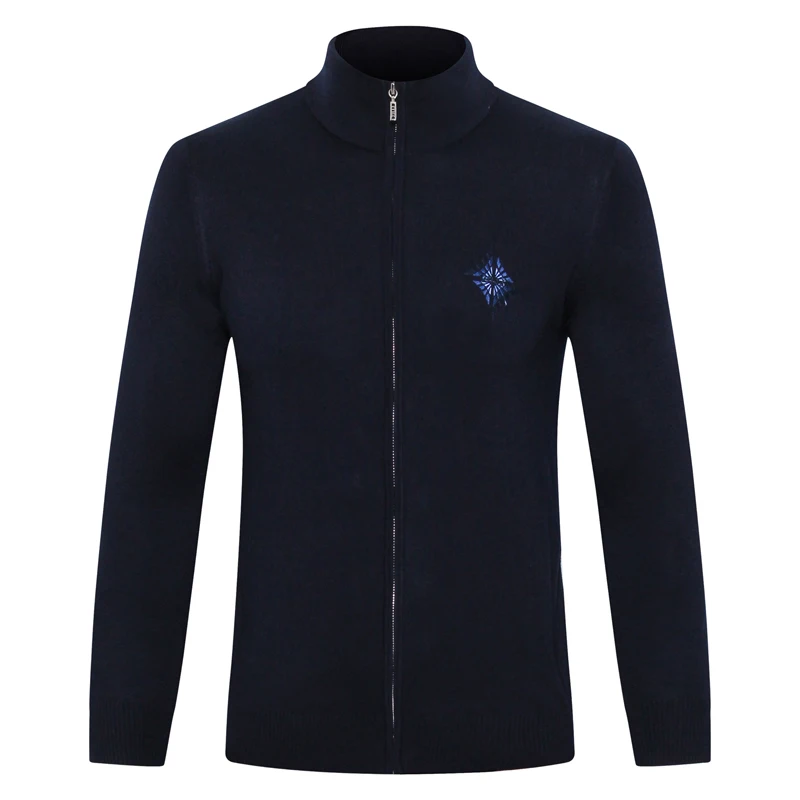 

Billionaire sweater wool Cowhide Cardigan zipper men's 2019 New Autumn Winter high quality fashion Casual M-4XL free shipping