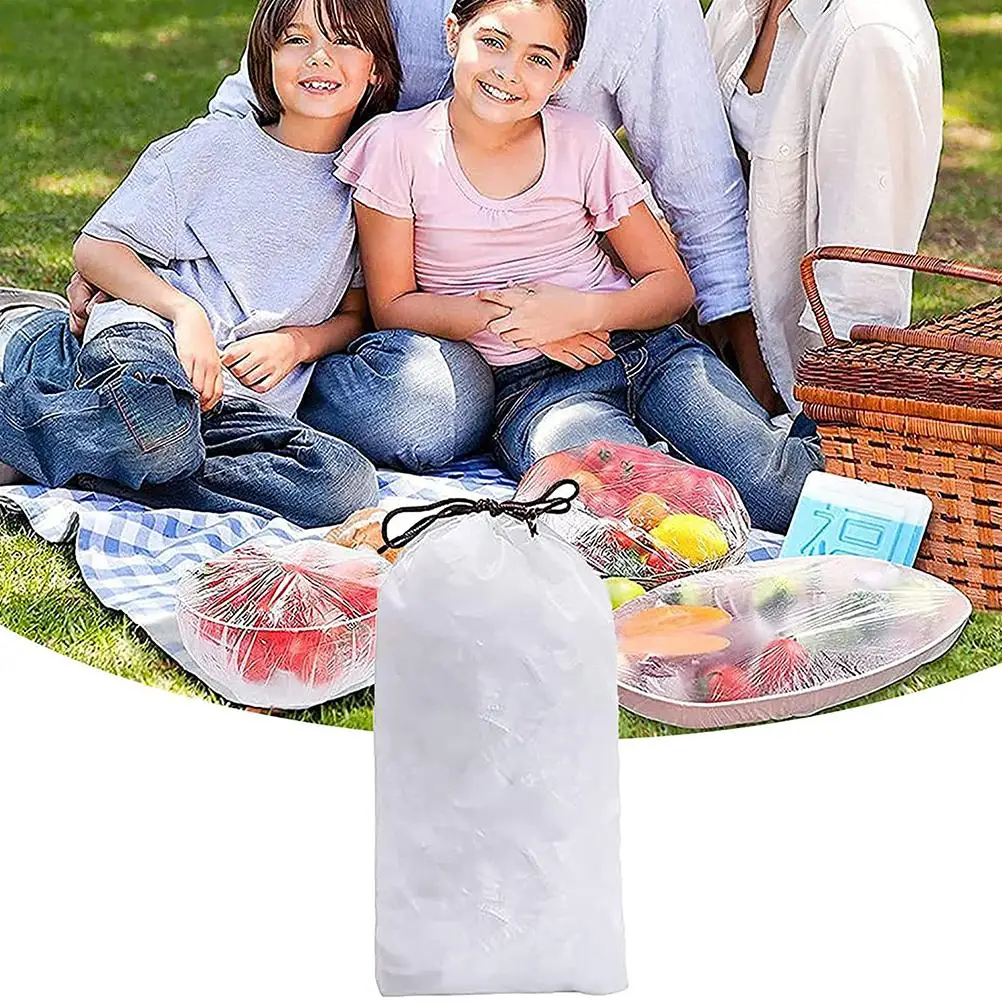 Fresh Keeping Bags Reusable Sealing Bags Food Cover Elastic Stretch Adjustable Bowl Lids Kitchen Wrap Seal Fresh Keeping Caps