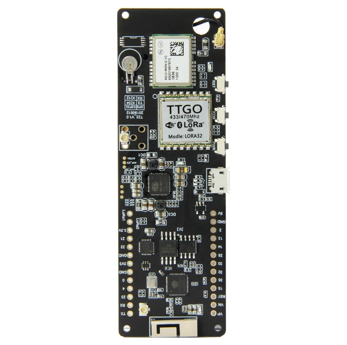 

TTGO T-Beam 433MHZ/868MHZ/915MHZ ESP32 WiFi wireless Bluetooth Module ESP 32 GPS NEO-M8N IPEX LORA 32 18650 Battery holder