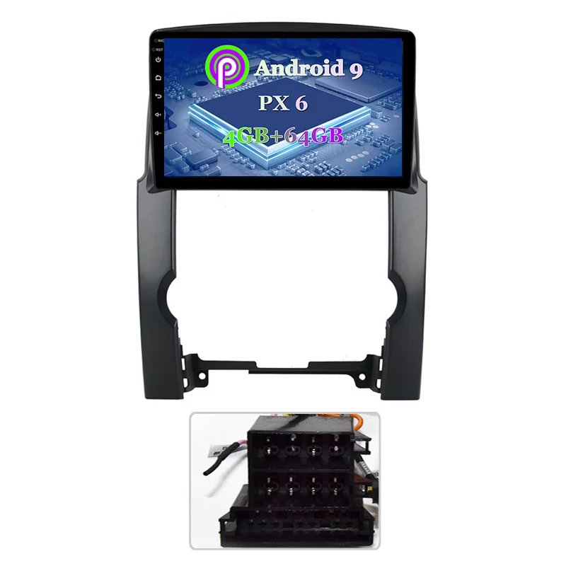 9 дюймов 4 г+ 64 г PX6 android 9,0 автомобильный dvd-плеер для Kia Sorento 2009-2012 аудио радио мультимедиа gps навигационная система - Цвет: Model 2