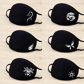 

Fabrics Cotton Washable Masks For Protection pm2.5 Anti-spray Anti Dust kpop Fashion Summer Men Face Mask For Adult New 2020