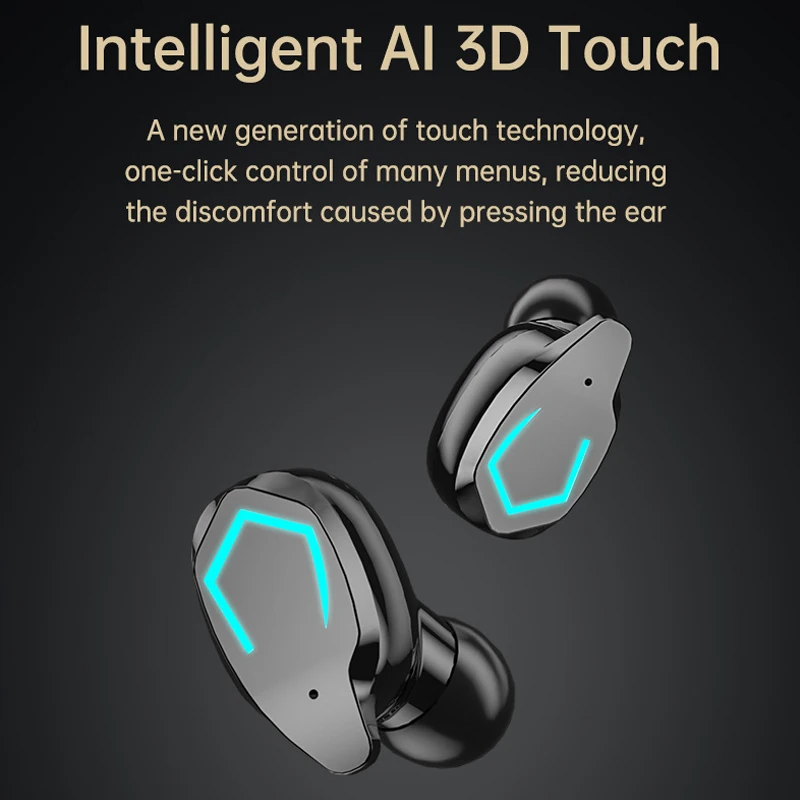 TWS Bluetooth 5.1 Earphones Wireless Headphone 9D Stereo Sports Waterproof Earbuds Headsets With Microphone Type-c Charging Box