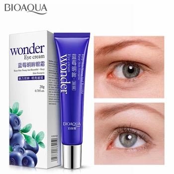 

BIOAQUA Blueberry Lighting Eye Cream Moisturizing Eye Gel Remove Eye Bag Anti Puffiness Dark Circles Removal Anti Wrinkles Care