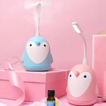 

Household Cute Cartoon Little Penguin Air Humidifier Spray Portable USB Rechargeable Wireless Ultrasonic Aroma Diffuser