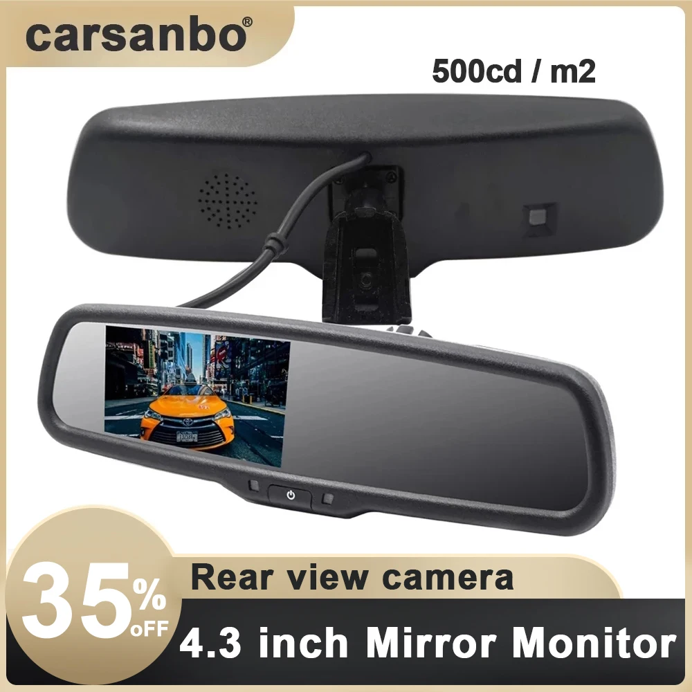 Зеркало заднего вида для Kia Hyundai Ford VW TFT LCD 4 3 дюйма Специальный оригинальный