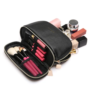 

Women Makeup Bag Fashion Double Shell Zipper Cosmetic Pouch Travel Toiletry Bag Organizer Outdoor Portable Wash Cosmetic Bag