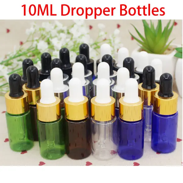 5pcs x 10ML Empty PET Dropper Bottles Liquid Essential Oil Refillable Sample Containers for Make Up Cosmetic Travel Use | Красота и