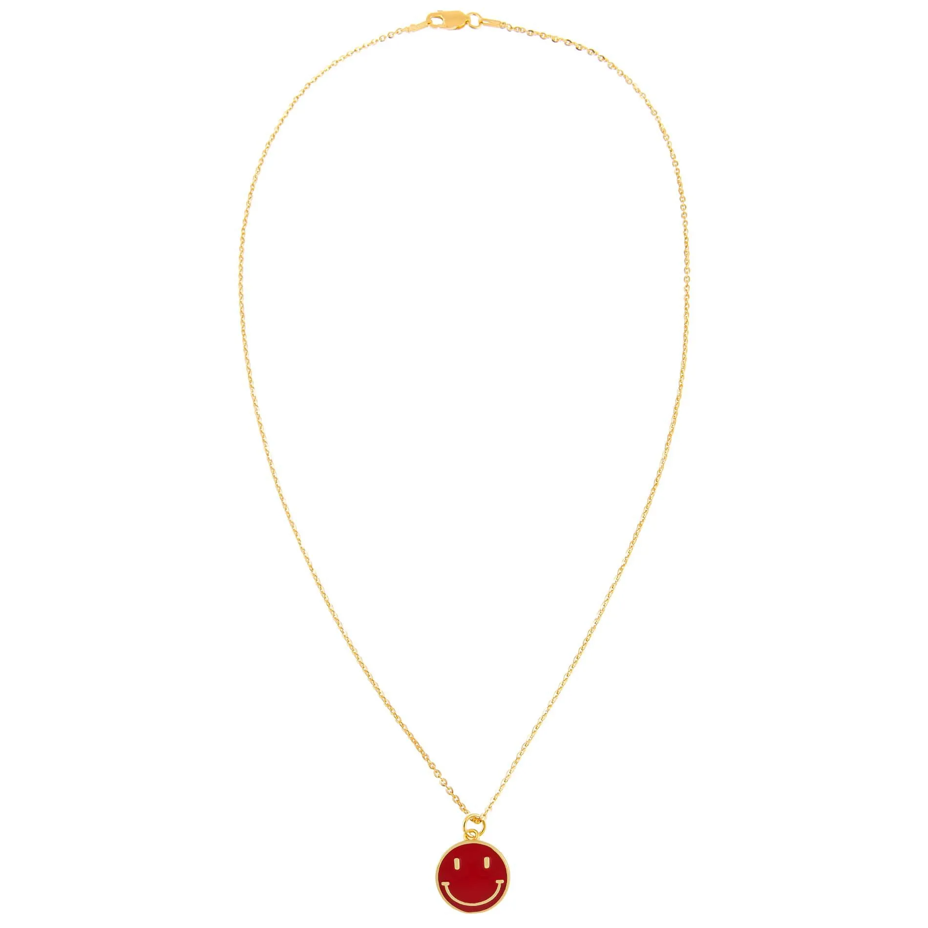 Gold-Red-Smiley-Face-Necklace-