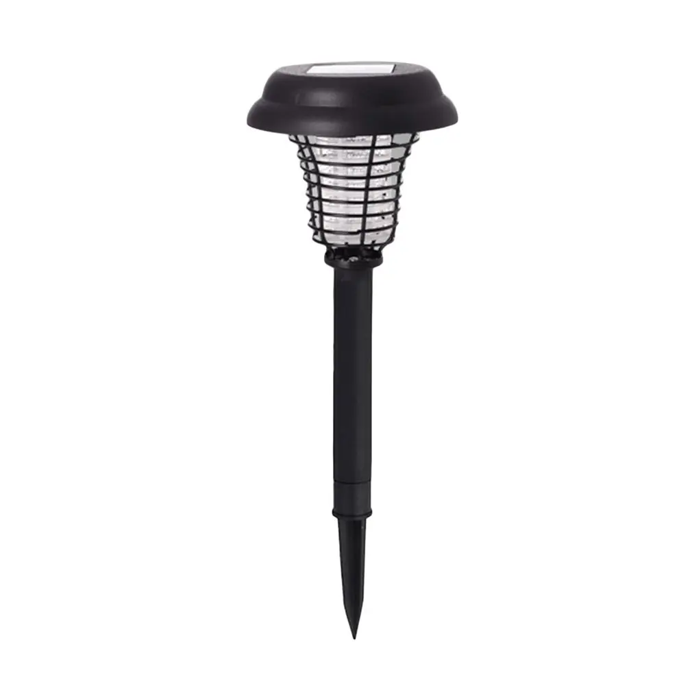 Solar Powered UV Mosquito Killer Lamp Outdoor Garden Lawn LED Light Lamp Insect Pest Wasp Bug Zapper Killer Landscape Lamp