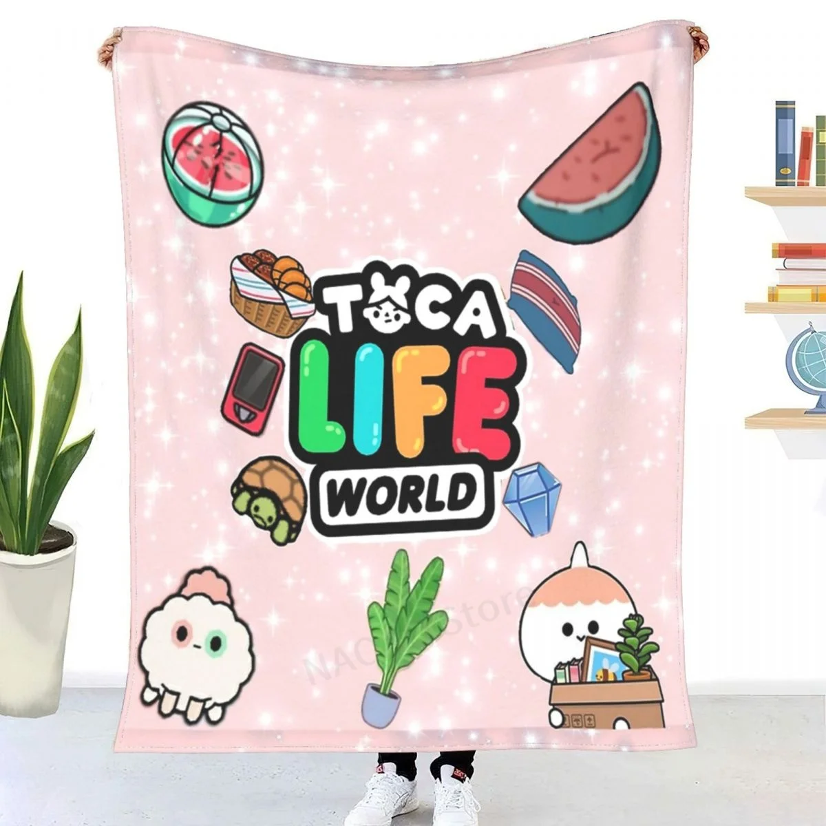 Toca Boca - Toca Boca 2021 - Toca Life World Throw Blanket Sheets On The  Bed Blanket/ On The Sofa Decorative Bedspreads - Blanket - AliExpress