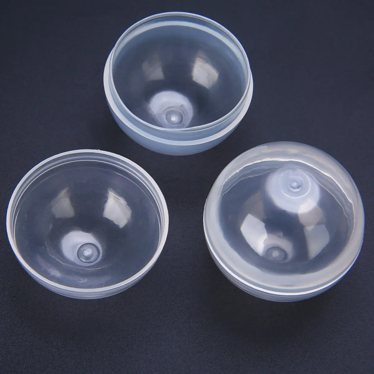 10Pcs 1.2" Transparent Empty  Ball Transparent Shell Capsules 32mm Diameter For Ball Vending Machine