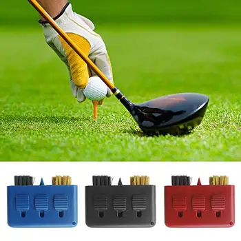 

3 in 1 Retractable Portable Mini Golf Club Putter Brush Grooves Cleaner Tool
