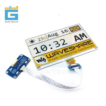 

640x384, 7.5inch E-Ink display HAT for Raspberry Pi, yellow/black/white three-color 7.5inch e-Paper HAT (C)