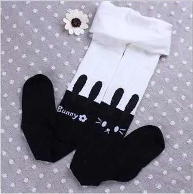 Детские танцевальные колготки для девочек и мальчиков; ; Kawaii StockingTotoro; Гольфы с котами; колготки для девочек и мальчиков - Цвет: White big ear tights