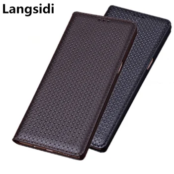 

Luxury Genuine Leather Handmade Flip Case For Asus ZenFone 4 Max ZC554KL/ZenFone 4 Max ZC520KL Magnetic Phone Bag Standing Case