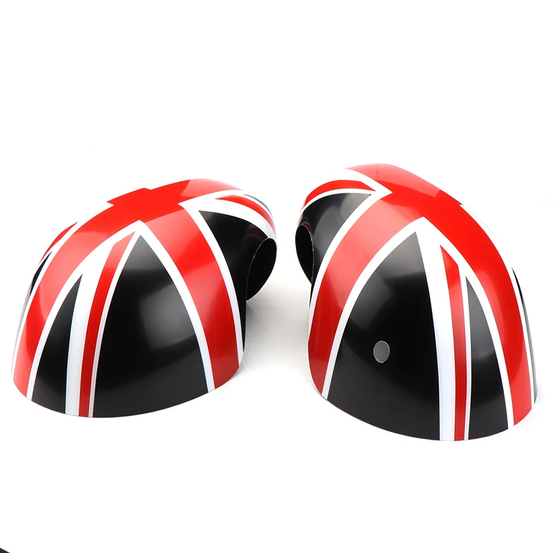 New Car Rear View Mirror Cover Case Union Jack Shell Decoration For Mini Cooper F54 F55 F56 F60 2019 2020 Countryman Accessories