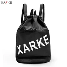 XARKE водонепроницаемая сумка для плавания с обувью для хранения мужской женский черный рюкзак спортивная комбинированная сумка для сухих и влажных вещей фитнес бассейн пляж