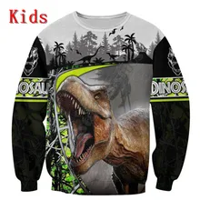 

Love Dinosaur Hoodies T-shirt 3D Printed Kids Sweatshirt Long Sleeve Boy For Girl Funny Animal Pullover 06