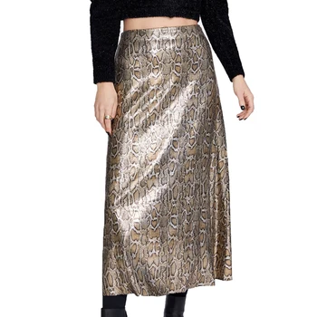 

Spring 2020 casual women clothes sequin skirts womens high waist skirt splice long skirt