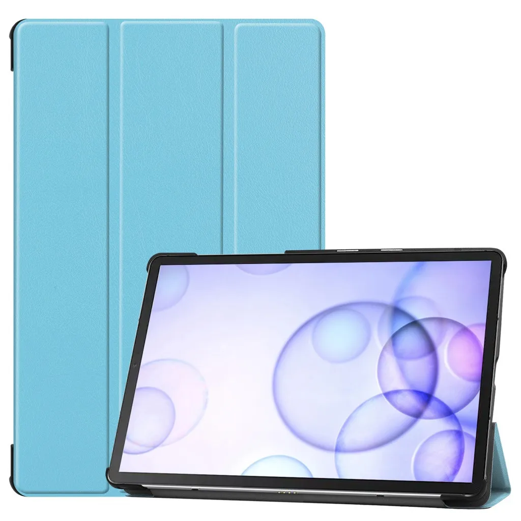 Чехол для планшета для samsung Galaxy Tab S6 10,5 T860 T865 кожаный тонкий чехол складной чехол-книжка для samsung T860 T865 плоский кронштейн