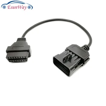 

Opel 10Pin to OBDII 16Pin Cable Diagnostic Adapter for OPEL 10 Pin to OBD2 16Pin