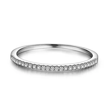 

TF-270 Eternity Female ring 925 Sterling silver Micro Pave Zircon Wedding Band Rings for women Bridal Party Jewelry Gif